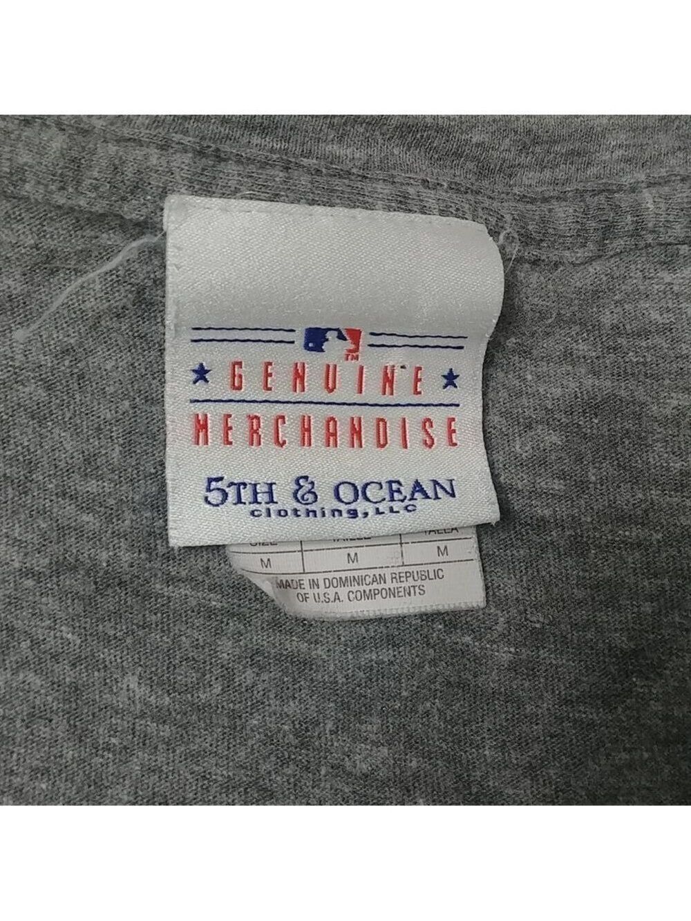 5th & Ocean Kansas City Royals Grey Short Sleeve V Neck Top M - Picture 8 of 10